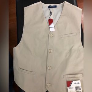 NWT Izod boys cream colored vest